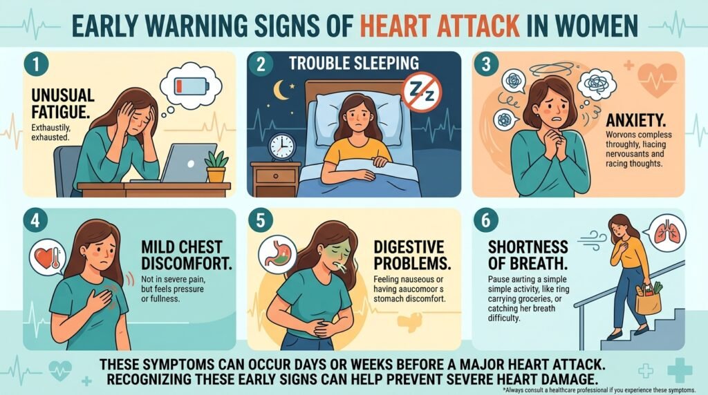 Early Warning Signs Before a Heart Attack