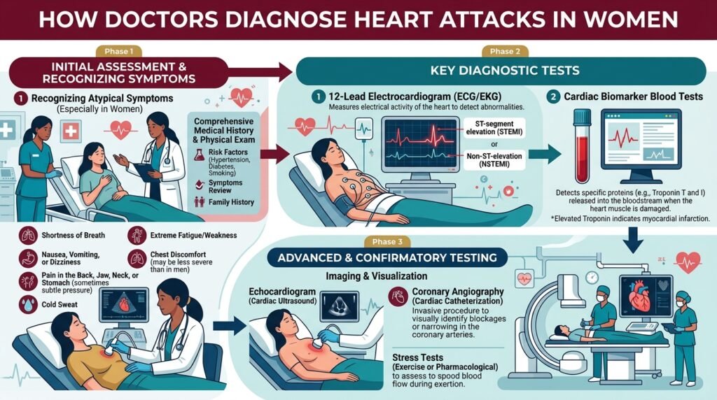 How Doctors Diagnose Heart Attacks in Women