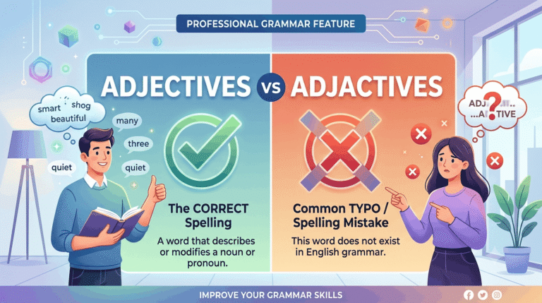 Adjectives vs Adjactives