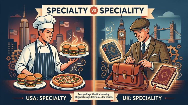 specialty vs speciality